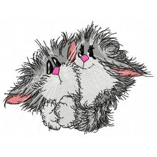 Fluffy pair 2 embroidery design - Embroidery Design