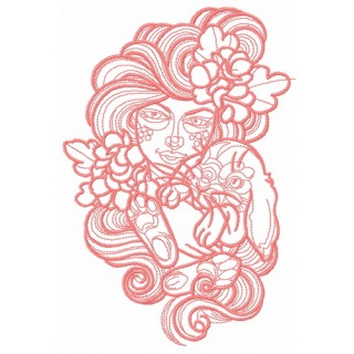 Forest patron 2 embroidery design - Embroidery Design