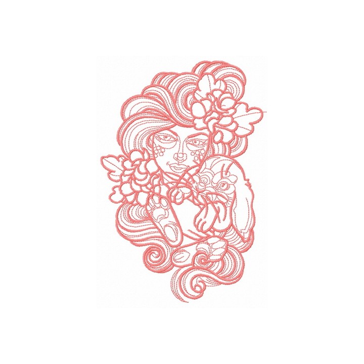 Forest patron 2 embroidery design - Embroidery Design