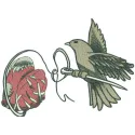 Preview of the 'Sewing in My Heart' embroidery design, showcasing a heartfelt stitching pattern for crafts.