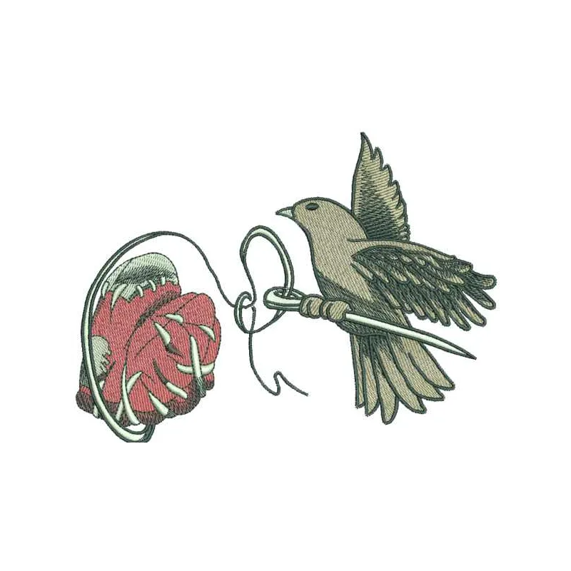 Preview of the 'Sewing in My Heart' embroidery design, showcasing a heartfelt stitching pattern for crafts.