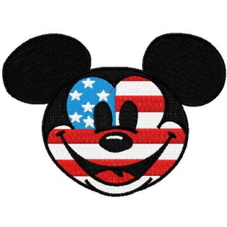 Patriotic Mickey Mouse 2  embroidery design - Embroidery Design