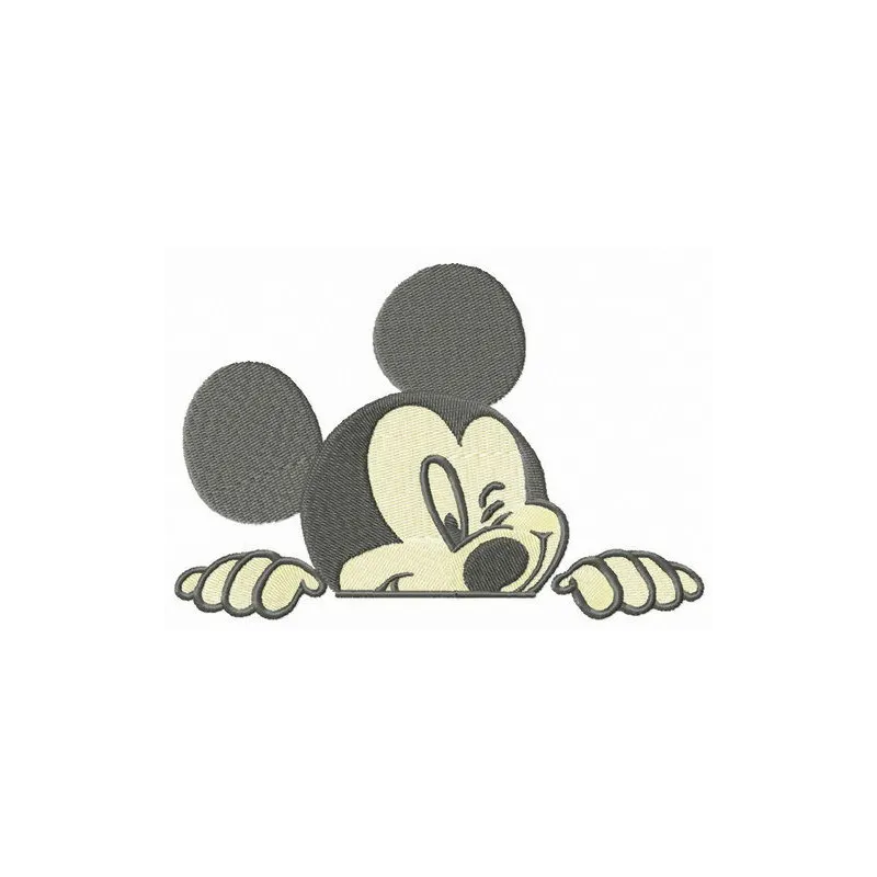 Mickey Spies embroidery design featuring a playful Mickey Mouse motif, perfect for stitching on children's apparel and acces…