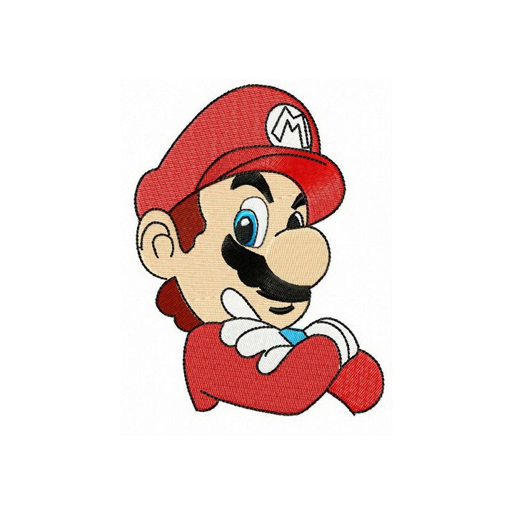 Nintendo Mario embroidery design - Embroidery Design