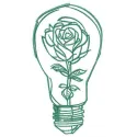 Preview of the Look Through the Light Bulb embroidery design featuring floral motifs, ideal for crafting projects.