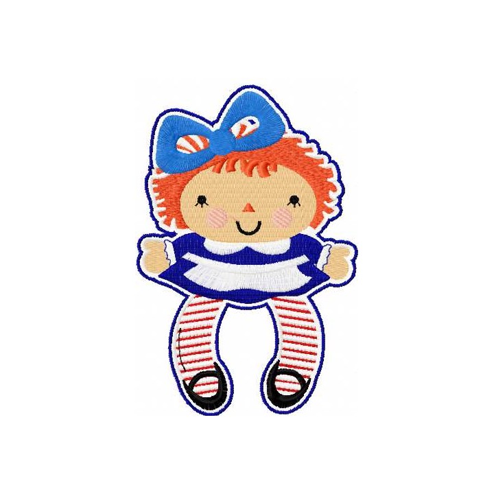 Baby doll embroidery design - Embroidery Design