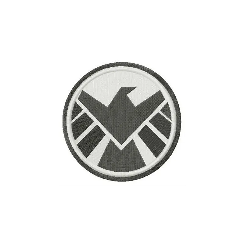 Embroidery design of the Agents of S.H.I.E.L.D. logo, perfect for stitching on apparel and accessories.