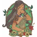 Choose your own path embroidery design featuring a whimsical princess theme, ideal for embellishing t-shirts and tote bags.
