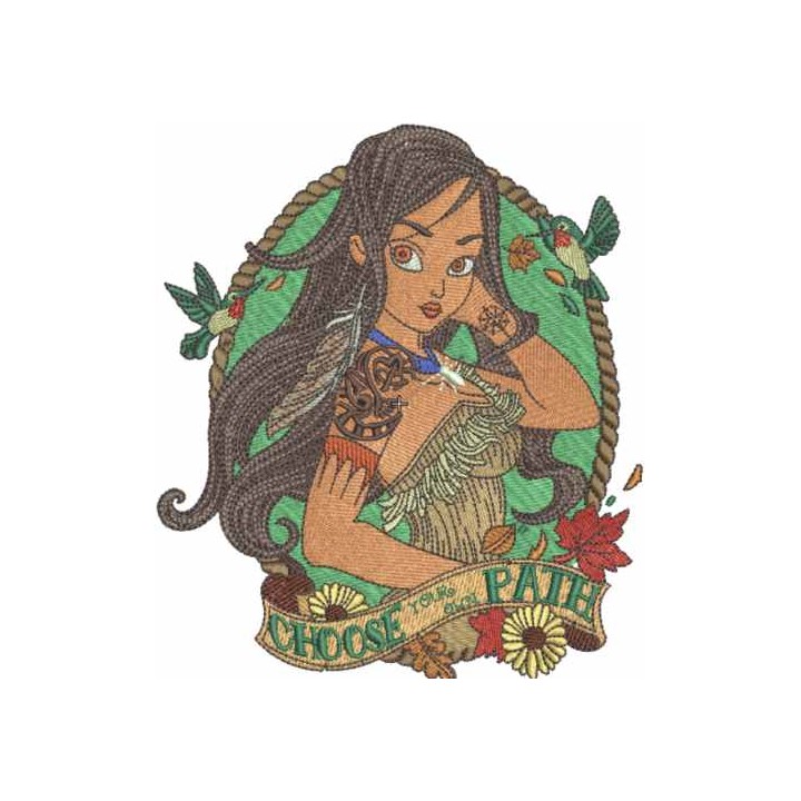 Choose your own path embroidery design - Embroidery Design