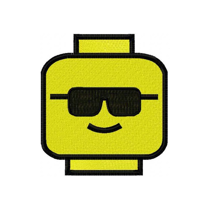 Lego sunglasses embroidery design - Embroidery Design