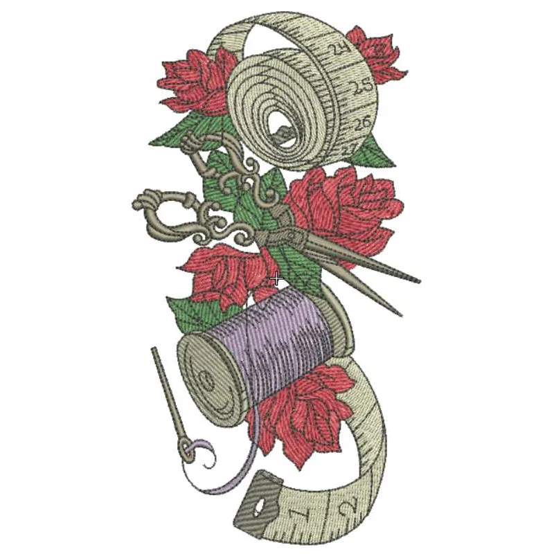Preview of Needlework Set 3 embroidery design featuring intricate stitching patterns for various fabric projects.