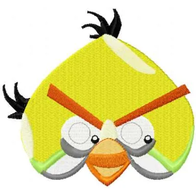 Bird Chuck embroidery design featuring a charming bird motif, ideal for embellishing t-shirts and tote bags.