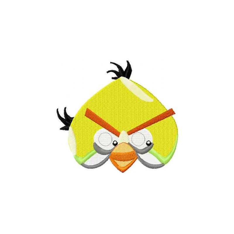 Bird Chuck embroidery design featuring a charming bird motif, ideal for embellishing t-shirts and tote bags.