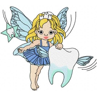 Tooth fairy 3 embroidery design - Embroidery Design