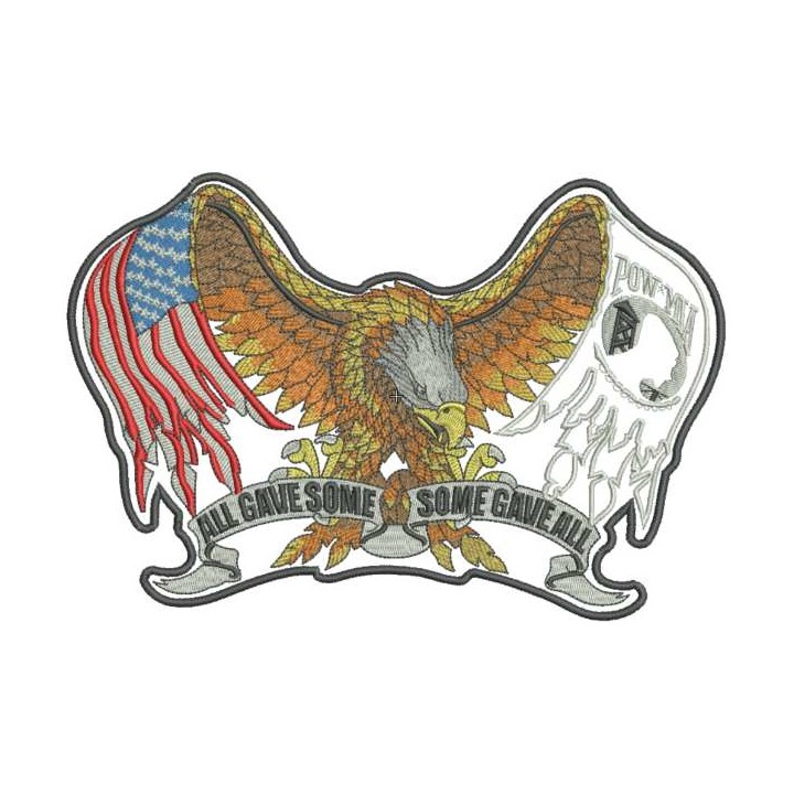 All gave some some gave all embroidery design - Embroidery Design