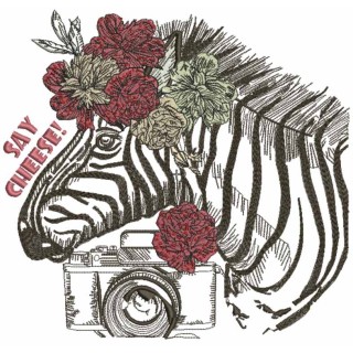 Say Cheese embroidery design - Embroidery Design