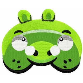 Angry bird pig  embroidery design - Embroidery Design