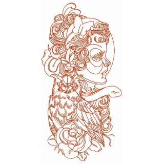 Dangerous stranger embroidery design - Embroidery Design