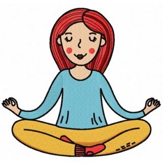 Serenity's Sanctuary Yoga embroidery design - Embroidery Design