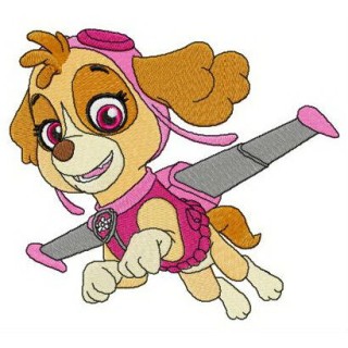 Aviator Skye embroidery design - Embroidery Design