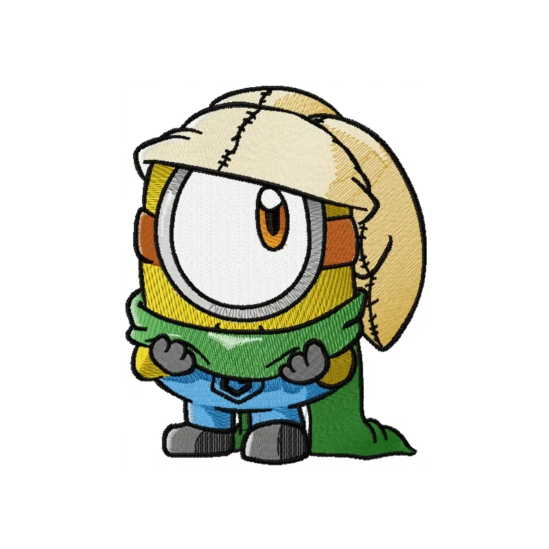 Strange Minion 3 embroidery design from Despicable Me, featuring a whimsical character ready for your creative projects.