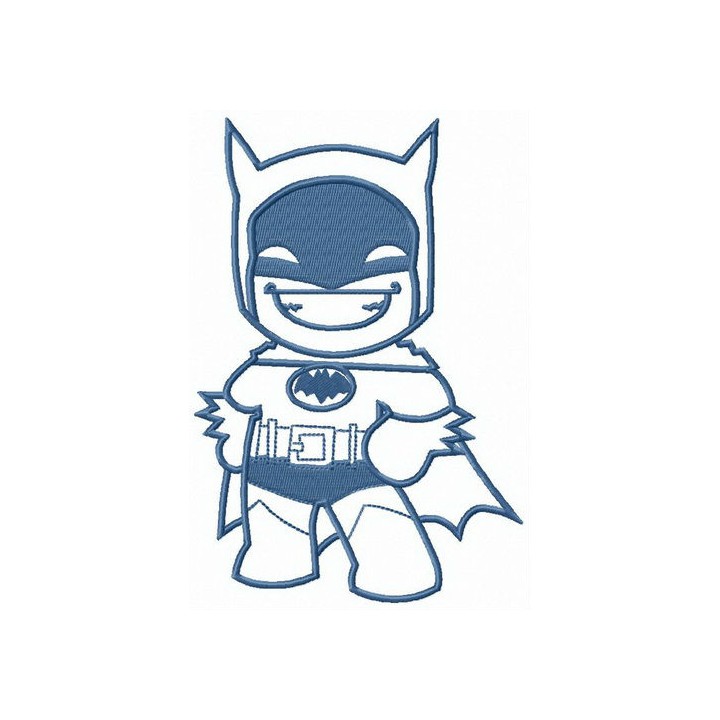 Batman pleased with himself embroidery design - Embroidery Design