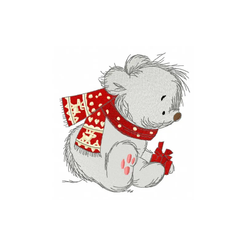 Preview of the Christmas on the North Pole 2 embroidery design featuring festive motifs for holiday decorations.