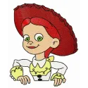 Jessie cowgirl embroidery design from Toy Story, showcasing a vibrant stitched motif for creative projects.