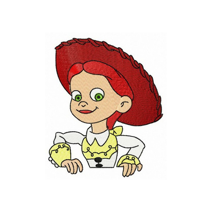 Jessie cowgirl embroidery design - Embroidery Design