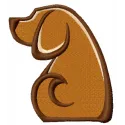 Preview of Faithful Dog embroidery design featuring a detailed stitched motif of a loyal canine.