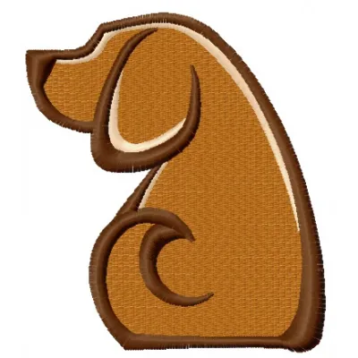 Preview of Faithful Dog embroidery design featuring a detailed stitched motif of a loyal canine.