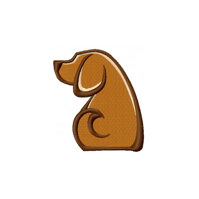Preview of Faithful Dog embroidery design featuring a detailed stitched motif of a loyal canine.