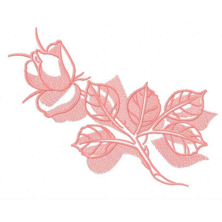 Nice rose embroidery design - Embroidery Design