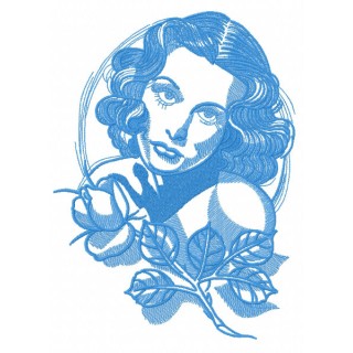 Femme fatale 2 embroidery design - Embroidery Design