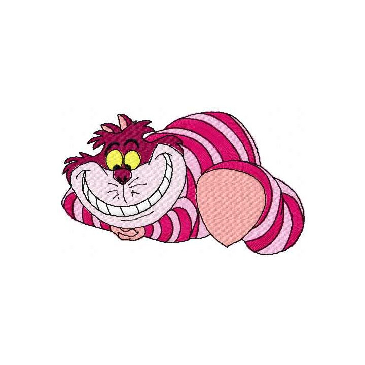 Cheshire Cat 15 embroidery design - Embroidery Design