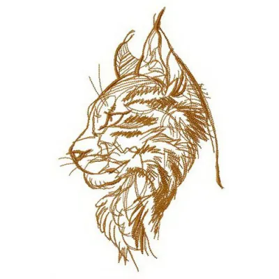 Maine coon cat embroidery design showcasing intricate stitching patterns for crafting enthusiasts.