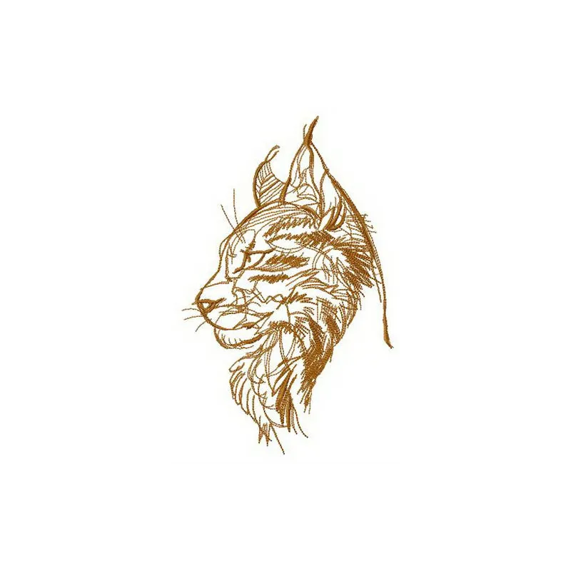 Maine coon cat embroidery design showcasing intricate stitching patterns for crafting enthusiasts.