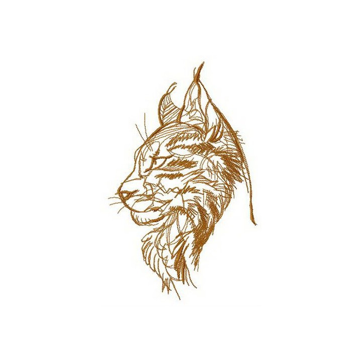 Maine coon cat embroidery design - Embroidery Design