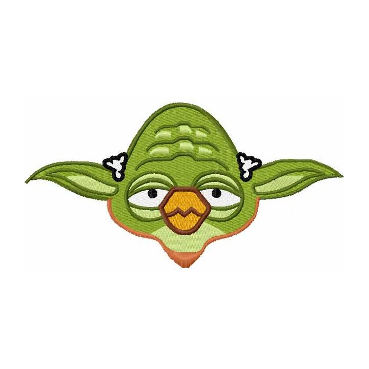 Birds Yoda 3 embroidery design - Embroidery Design