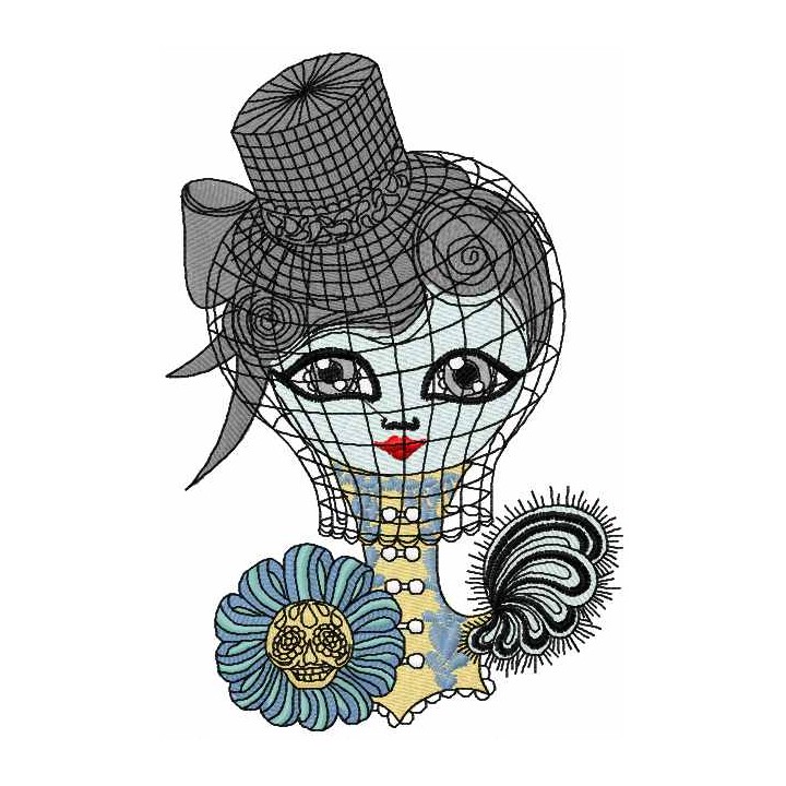 Strange doll embroidery design - Embroidery Design