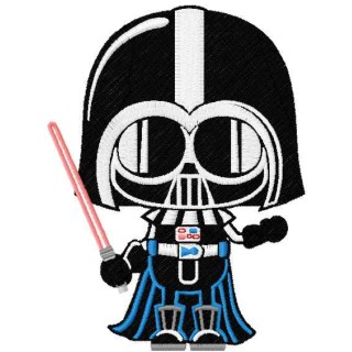 Darth Vader Chibi embroidery design - Embroidery Design