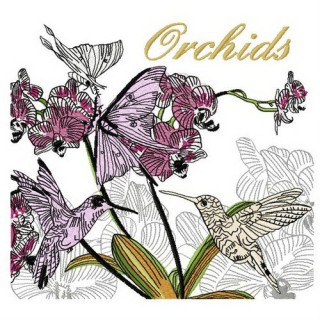 Orchids embroidery design - Embroidery Design