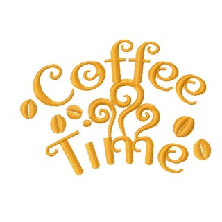 Coffee time 5 embroidery design - Embroidery Design