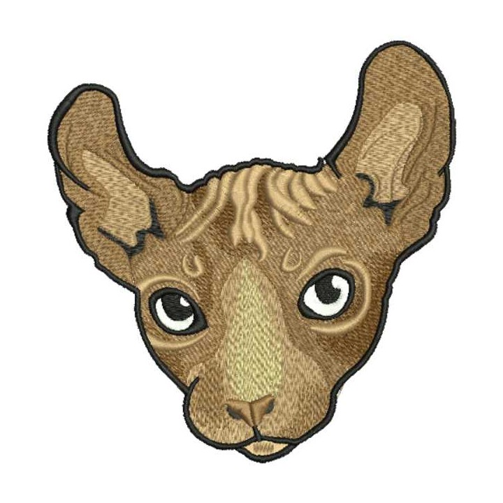 Sphynx cat 2 embroidery design - Embroidery Design