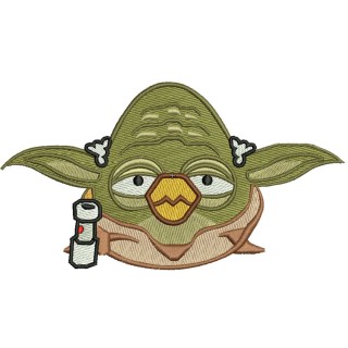Birds Yoda embroidery design - Embroidery Design