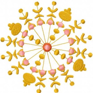 Gold decoration embroidery design - Embroidery Design