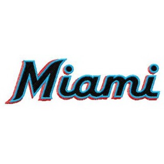 Miami Marlins 2019 small logo embroidery design - Embroidery Design