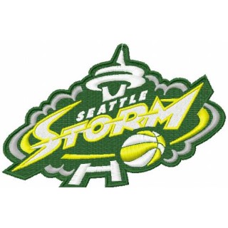 Seattle Storm logo embroidery design - Embroidery Design
