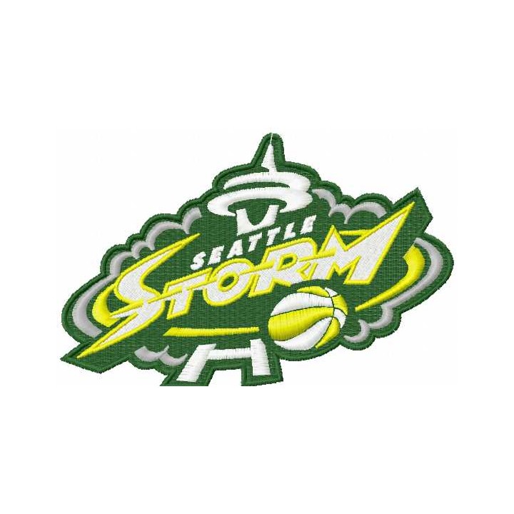 Seattle Storm logo embroidery design - Embroidery Design