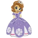 Preview of Sofia the First 8 embroidery design featuring the beloved character for creative stitching projects.